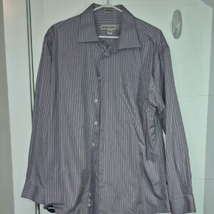 Pronto Uomo Lavender Stripe Dress Shirt